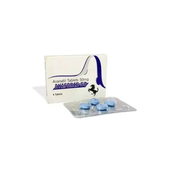 Avaforce 50 mg (Avanafil) 1 Avaforce 50 mg avanafil 50mg tablets box with blister pack for erectile dysfunction treatment