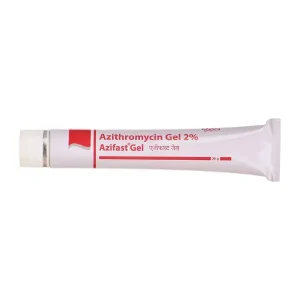 Azithromycin Gel 2 percent Azifast Gel Ipca topical tube 20g packaging view