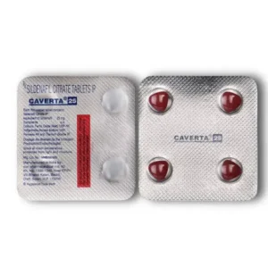 Caverta 25 mg sildenafil tablets blister pack