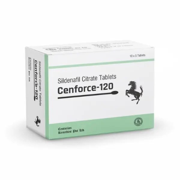 Cenforce 120 mg (Sildenafil) 1 Cenforce 120 sildenafil citrate tablets box