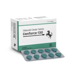 Cenforce 130 sildenafil citrate tablets box with blister pack