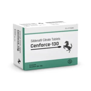 Side view of Cenforce 130 sildenafil citrate tablets packaging