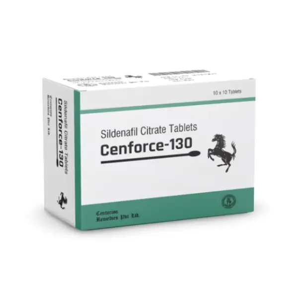 Cenforce 130 mg (Sildenafil) 2 Side view of Cenforce 130 sildenafil citrate tablets packaging