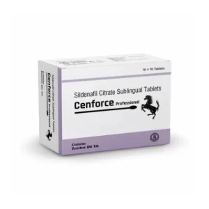 Side view of Cenforce Professional sildenafil citrate sublingual tablets packaging