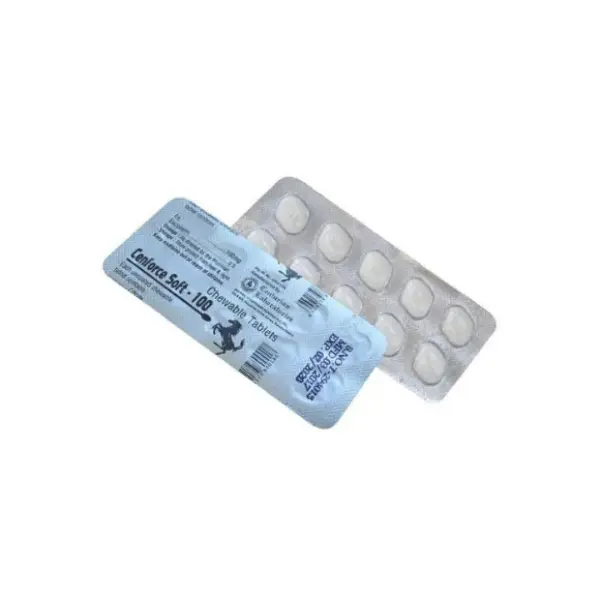 Cenforce Soft 100 mg (Sildenafil) 2 Cenforce Soft 100 sildenafil citrate chewable tablets blister pack