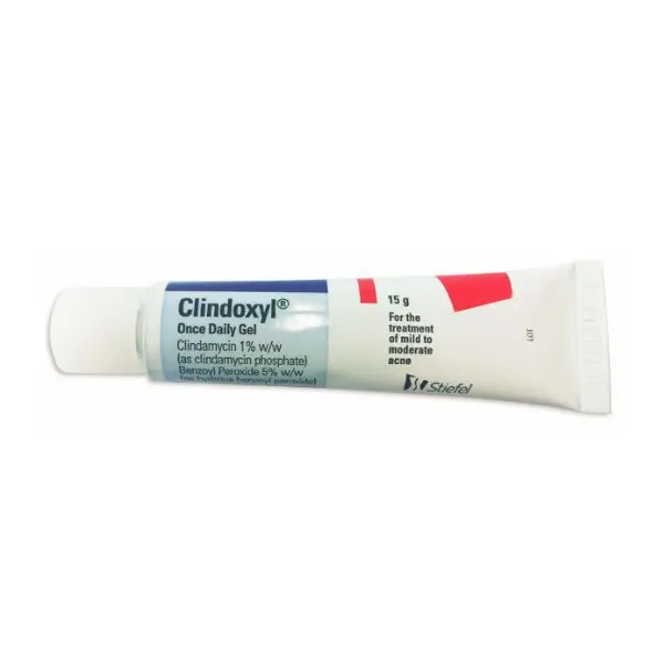 Clindoxyl Gel (Clindamycin/Benzoyl Peroxide) 1 Clindoxyl gel 15g tube clindamycin and benzoyl peroxide topical acne treatment medication