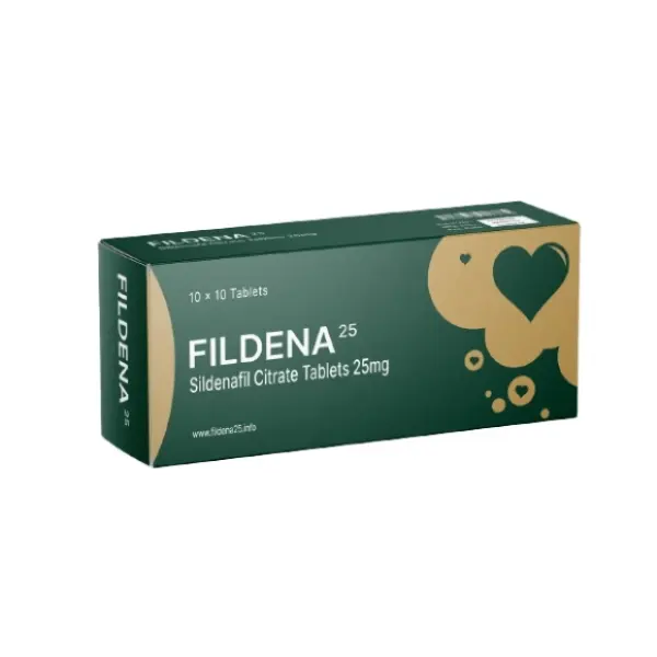 Fildena 25 mg (Sildenafil) 1 Fildena 25 mg sildenafil citrate 25 mg tablets box