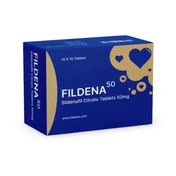 Fildena 50 mg (Sildenafil) 1 Fildena 50 mg sildenafil citrate 50 mg tablets box