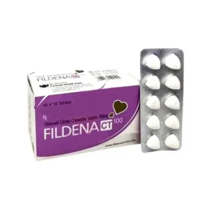 Fildena CT 100 Chewable Tablets Box with Blister Strip