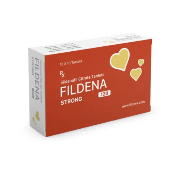 Fildena 120 mg (Sildenafil) 1 Box of Fildena Strong 120 tablets