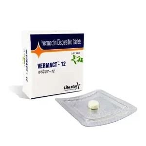 Ivermectin dispersible tablets Vermact 12 mg with blister pack packaging