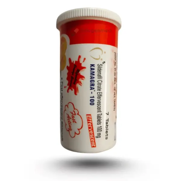 Kamagra Effervescent 100 mg (Sildenafil) 2 Kamagra 100 effervescent sildenafil citrate tablets tube packaging