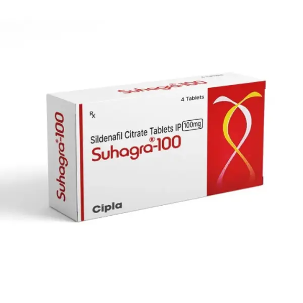 Suhagra 100 mg (Sildenafil) 1 Suhagra 100 mg Sildenafil Citrate 100mg tablets box by Cipla for erectile dysfunction treatment