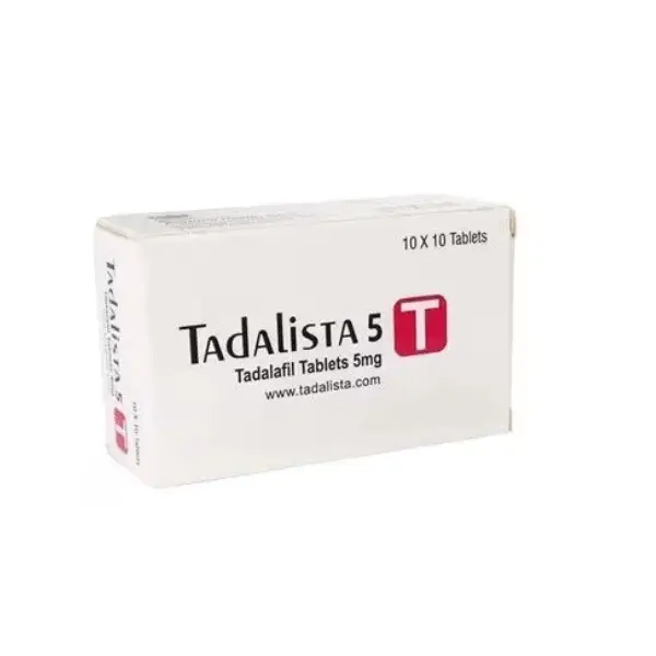 Tadalista 5 mg (Tadalafil) 1 Tadalista 5 mg tadalafil 5 mg tablets box for erectile dysfunction treatment