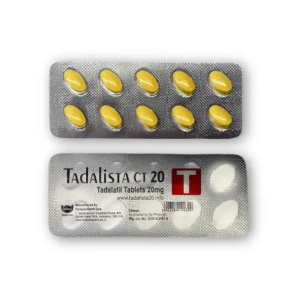 Tadalista CT 20 mg tadalafil chewable tablets blister strip packaging