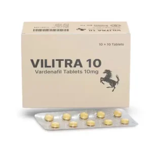 Vilitra 10 mg Vardenafil ED tablets blister packaging