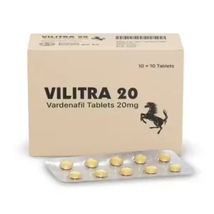 Vilitra 20 vardenafil 20mg tablets blister pack with box for ED medicine
