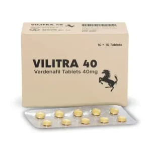 Vilitra 40 mg Vardenafil ED tablets blister packaging
