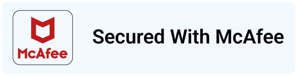 Home 32 Secured With McAfee
