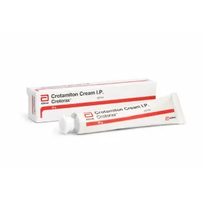 Crotamiton Cream IP Crotorax 20g Abbott – Tube and Box