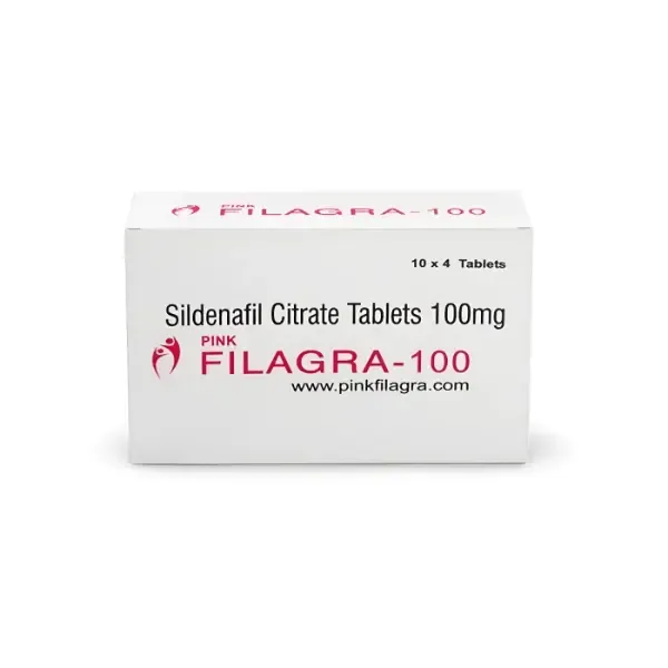 Filagra Pink 100 mg Sildenafil Citrate tablets medicine box front view